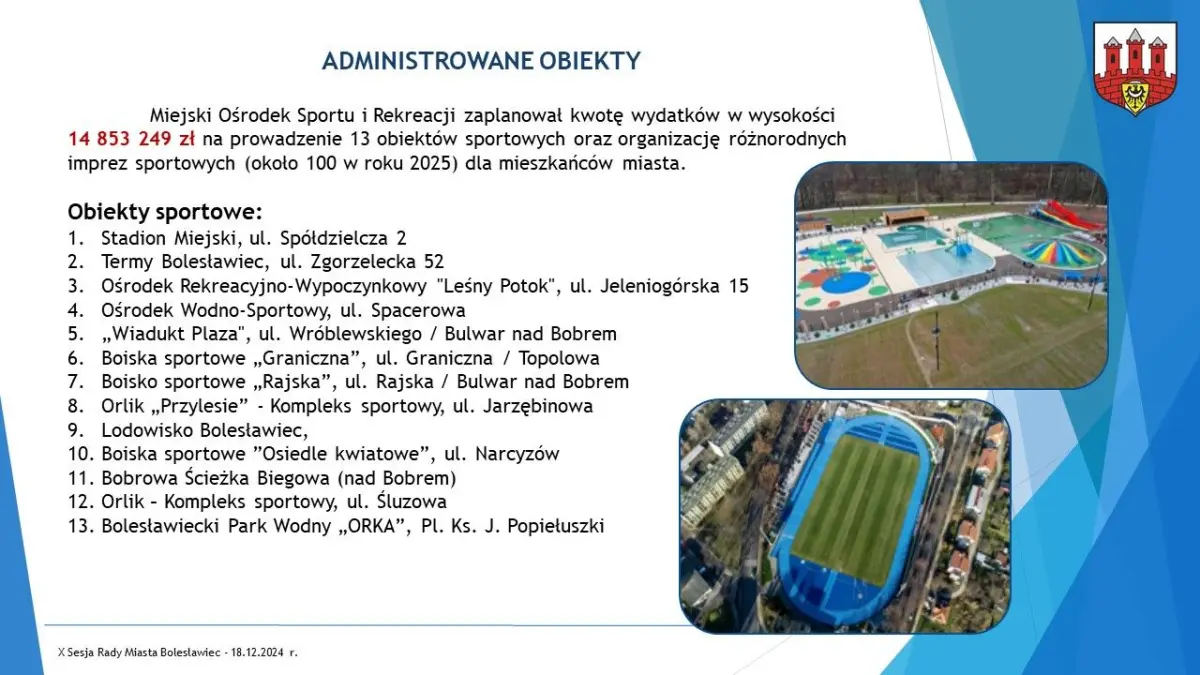 Budżet dla Bolesławca na 2025 r. uchwalony, część 2