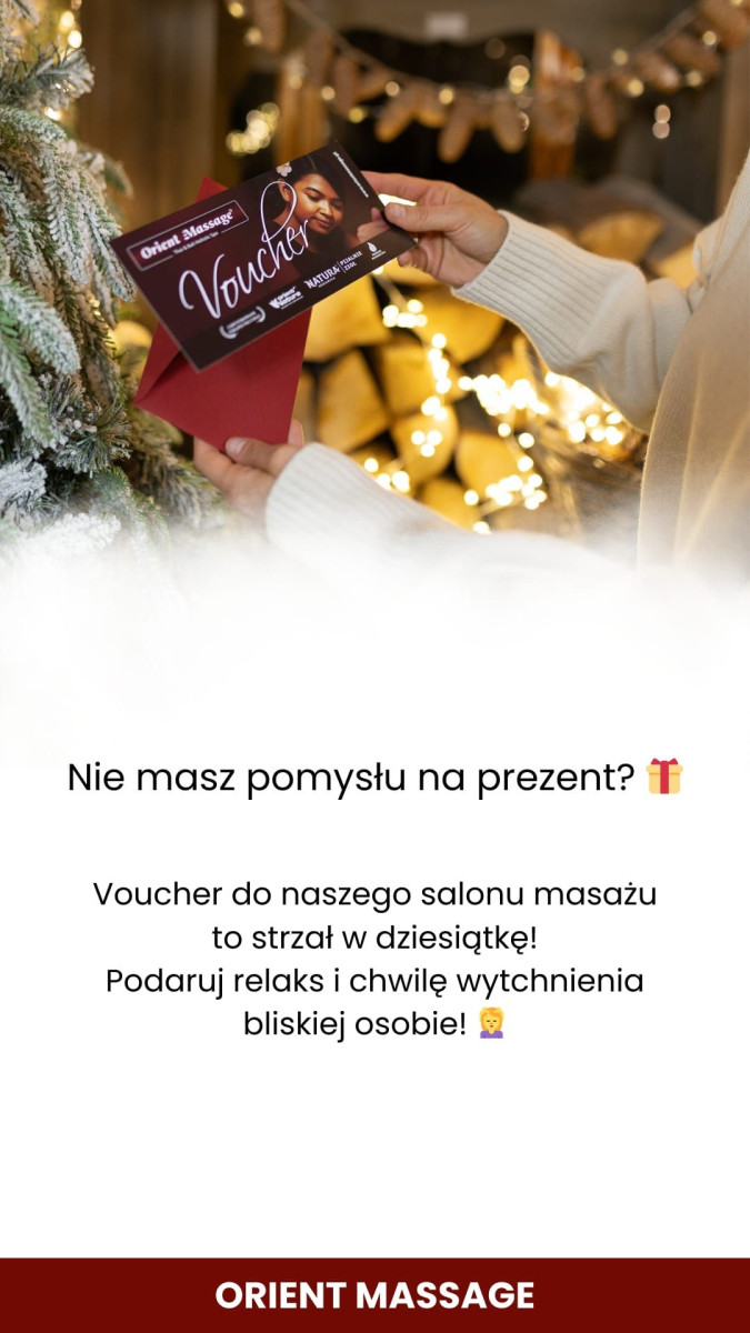 Voucher podarunkowy na masaż – prezent z klasą!