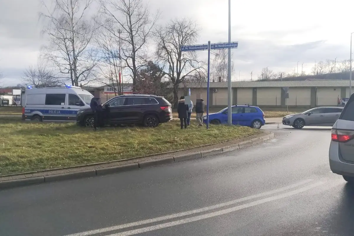 Kolizja koło wiaduktu