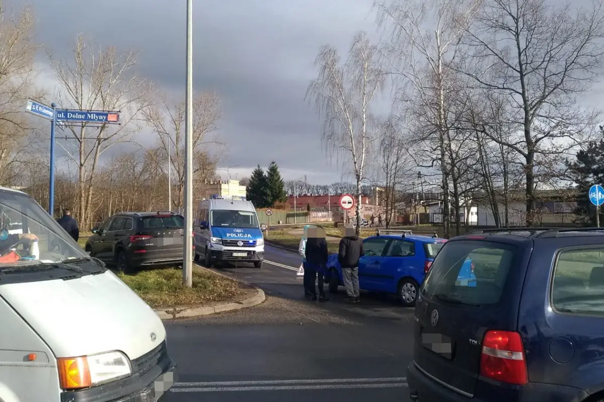 Kolizja koło wiaduktu