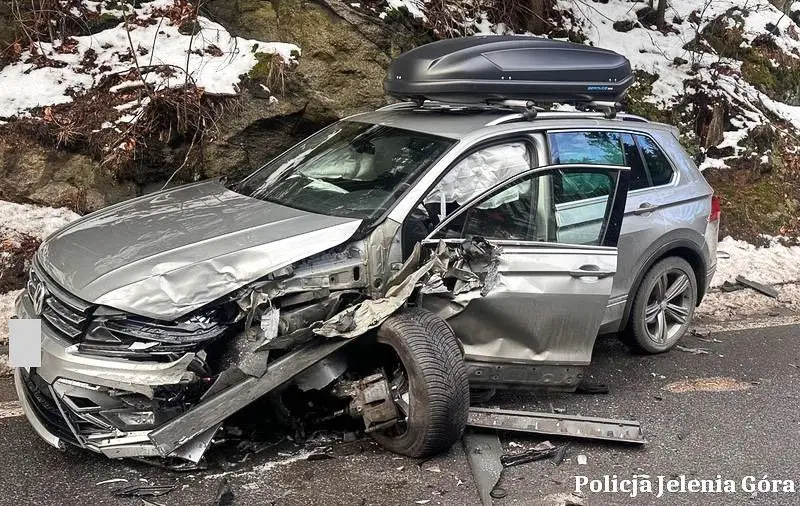 Zderzenie na drodze krajowej