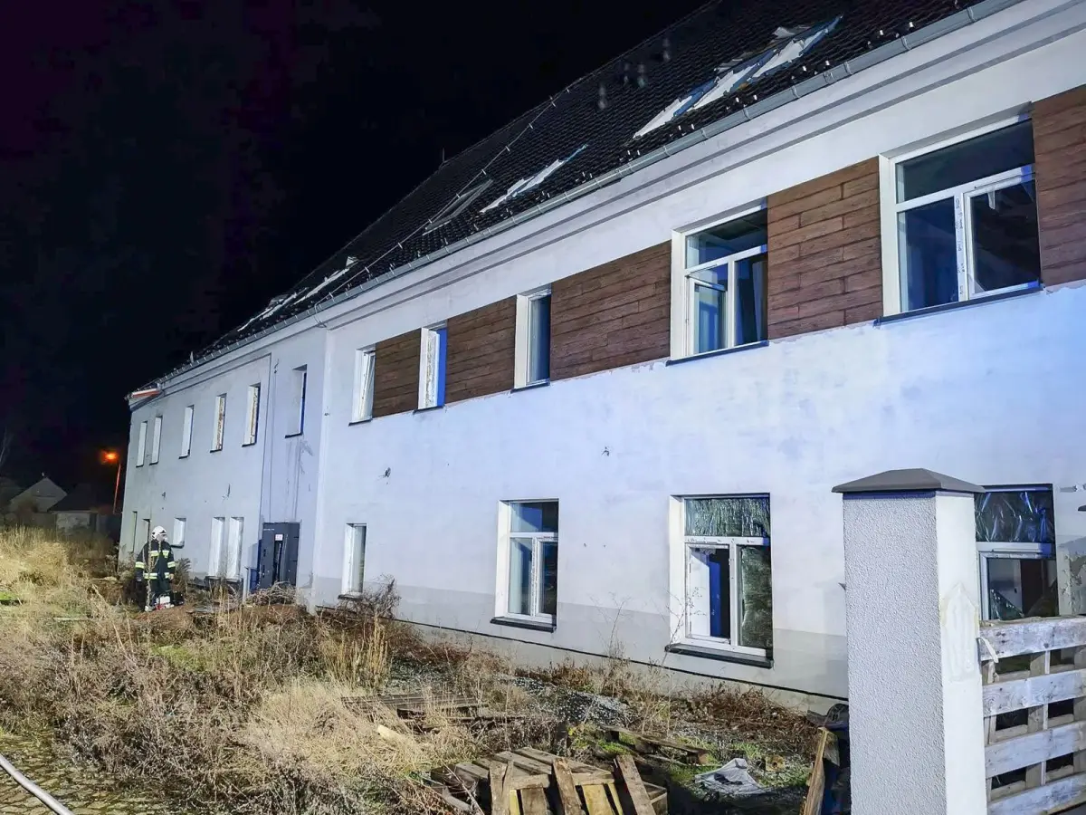 Pożar byłego hotelu