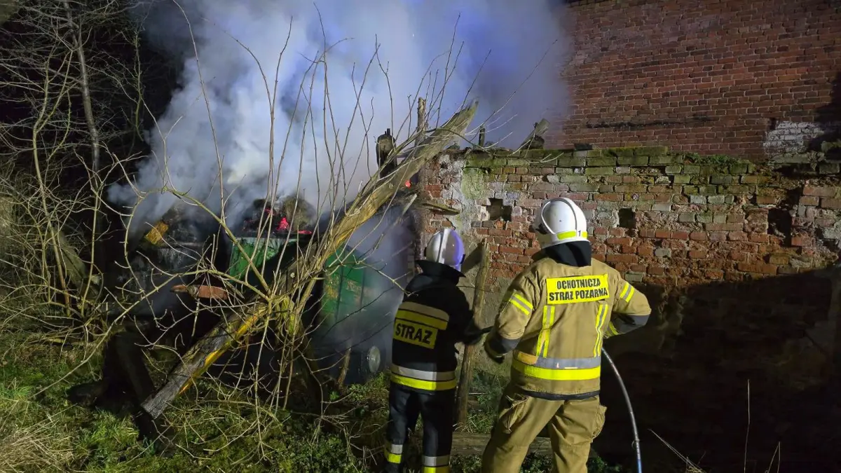 Pożar w Starej Olesznej