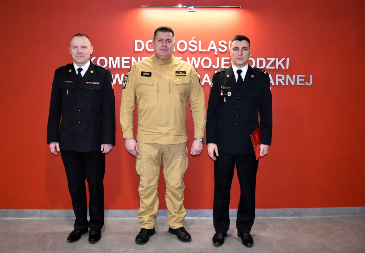 Od lewej: Andrzej Śliwowski, Marek Hajduk i Mateusz Dąbrowa