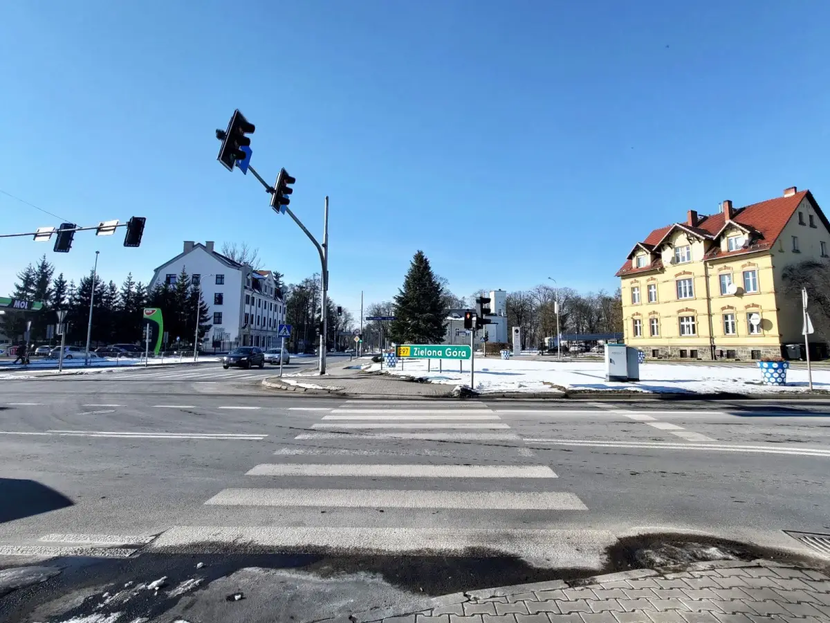 Skrzyżowanie przy Zgorzeleckiej w Bolesławcu