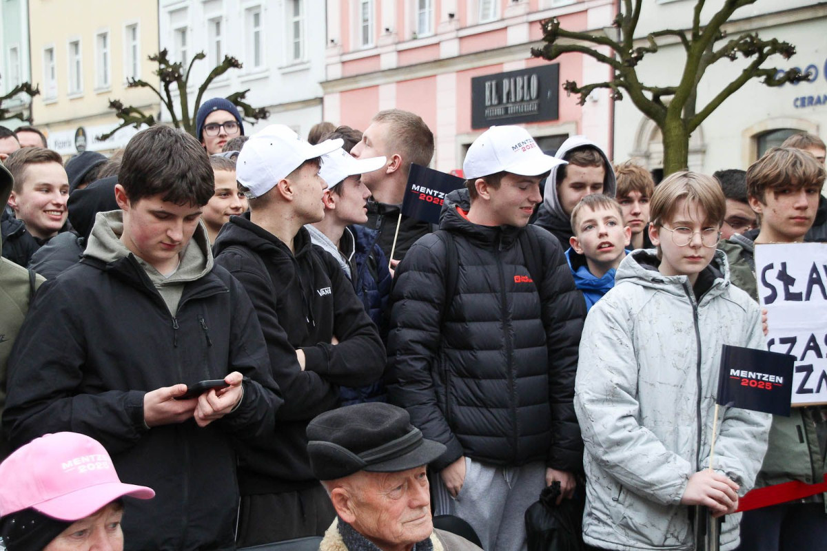 Sławomir Mentzen w Bolesławcu - marzec 2025