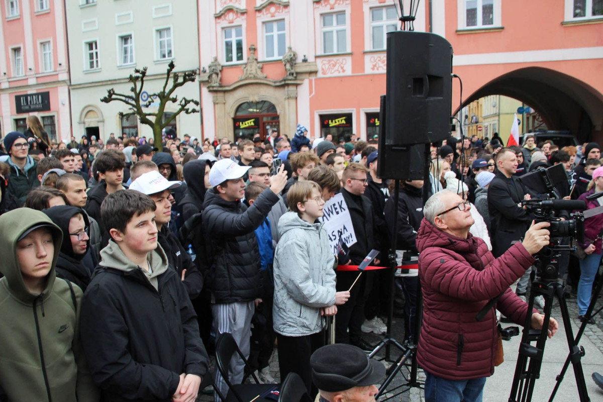 Sławomir Mentzen w Bolesławcu - marzec 2025