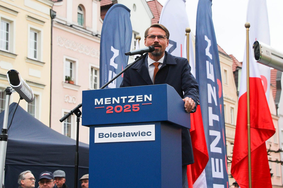 Sławomir Mentzen w Bolesławcu - marzec 2025