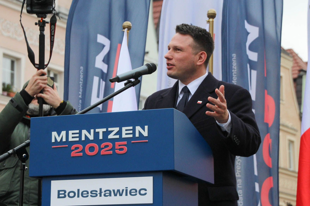 Sławomir Mentzen w Bolesławcu - marzec 2025