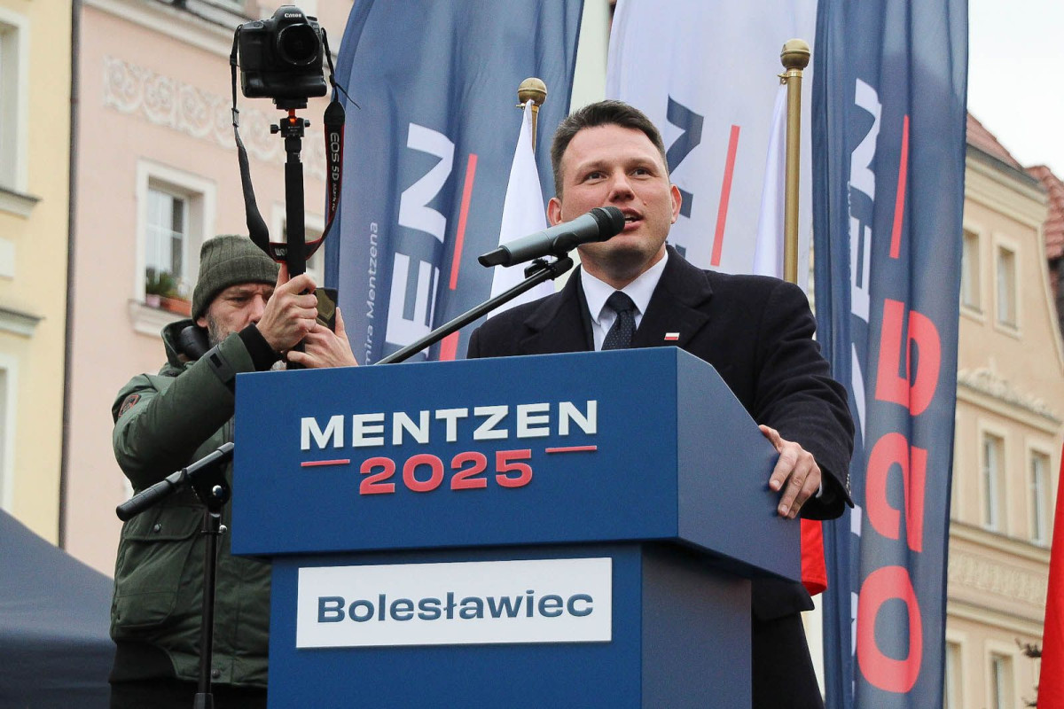 Sławomir Mentzen w Bolesławcu - marzec 2025