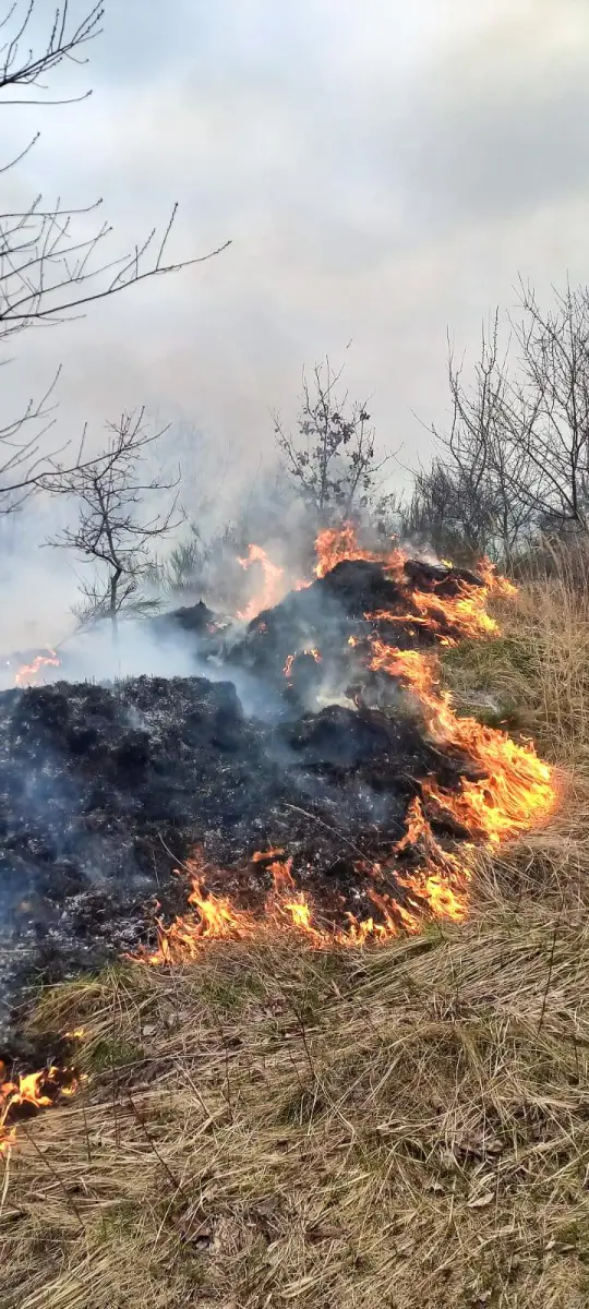 Pożar na strefie