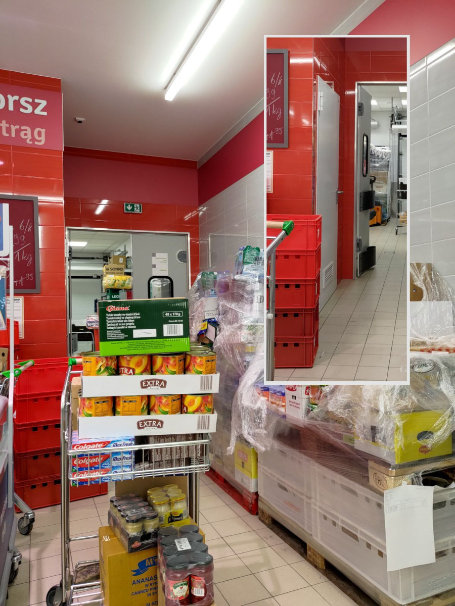 Dojście do nieczynnej i nieoznakowanej toalety (zdjęcie z 3 marca)