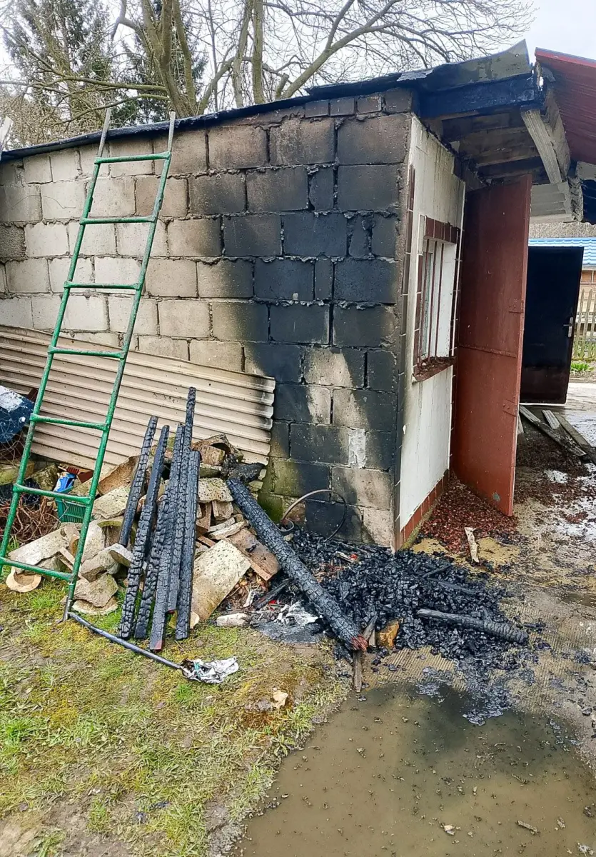 Pożar przy Słowackiego w Nowogrodźcu