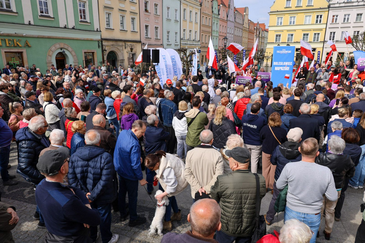 Wiec wyborczy Rafała Trzaskowskiego w Bolesławcu
