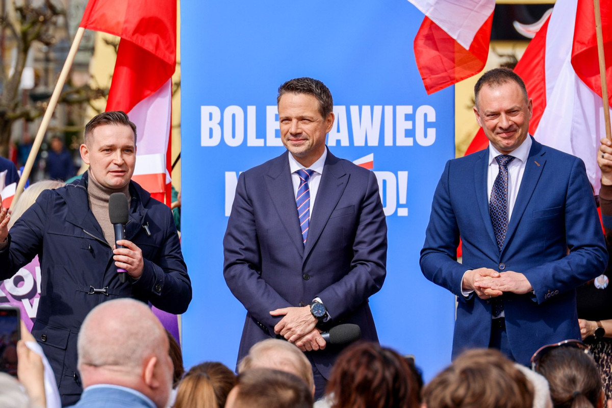 Wiec wyborczy Rafała Trzaskowskiego w Bolesławcu