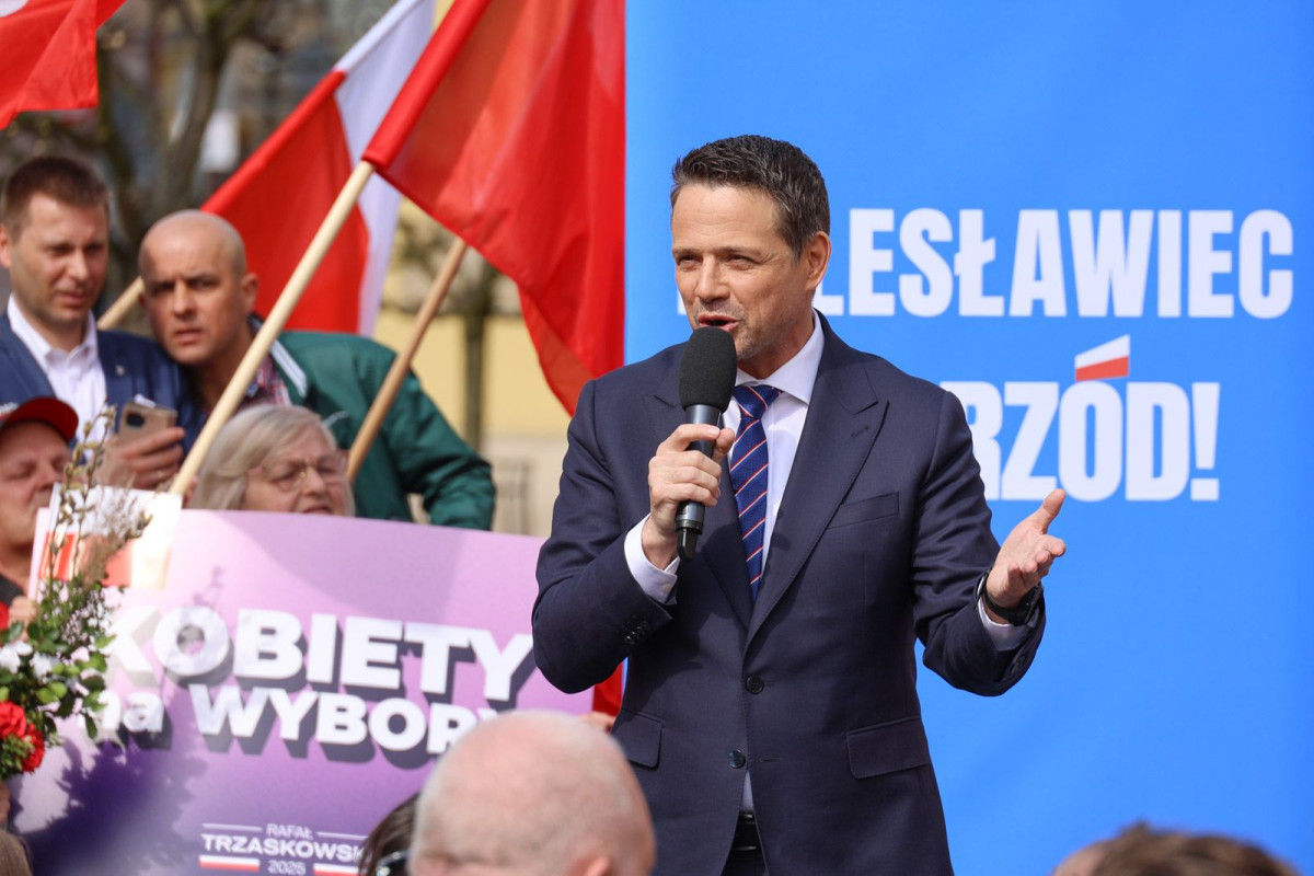 Wiec wyborczy Rafała Trzaskowskiego w Bolesławcu