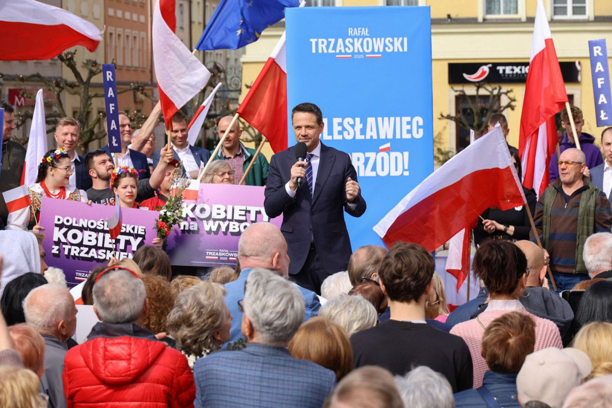 Wiec wyborczy Rafała Trzaskowskiego w Bolesławcu