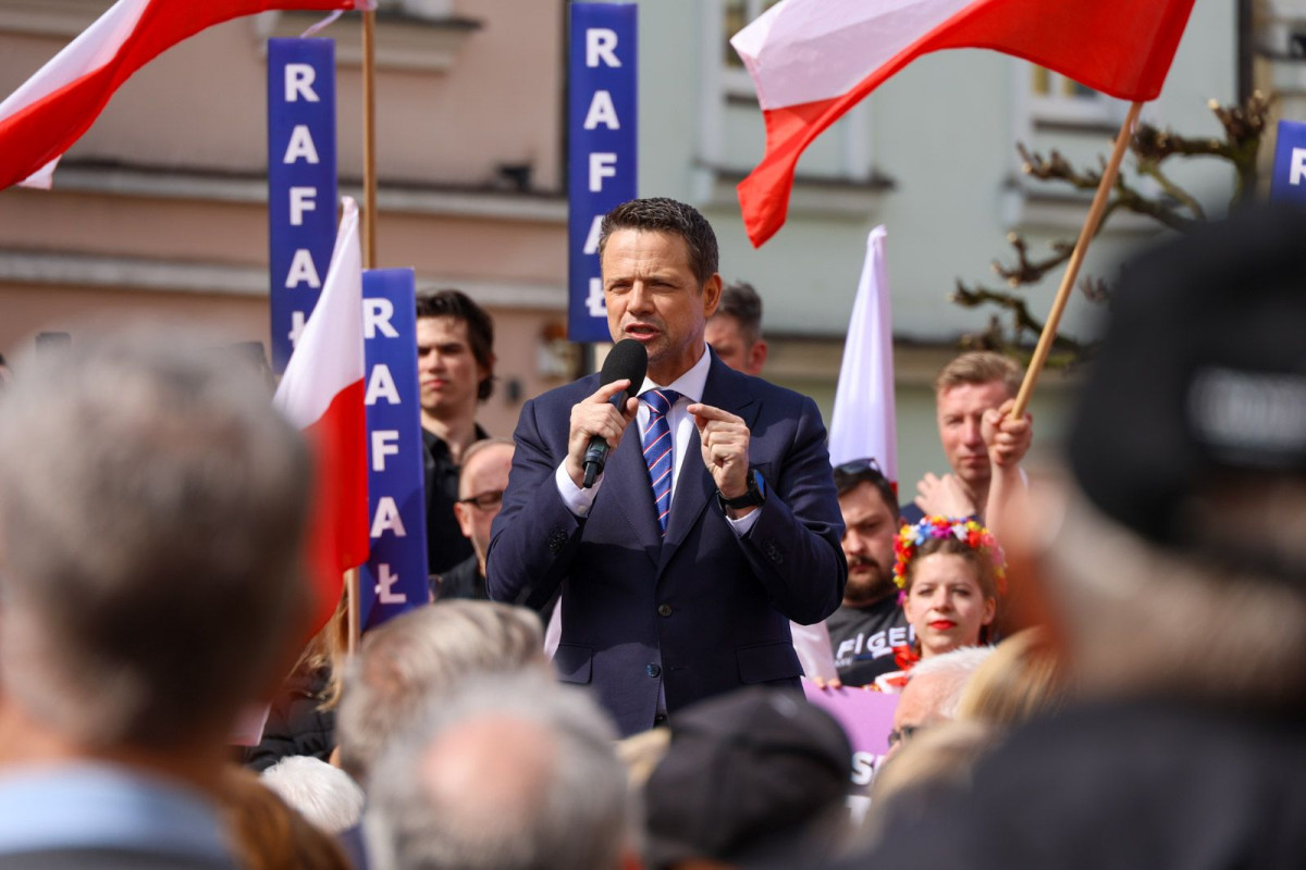 Wiec wyborczy Rafała Trzaskowskiego w Bolesławcu