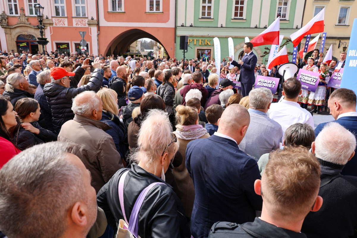 Wiec wyborczy Rafała Trzaskowskiego w Bolesławcu