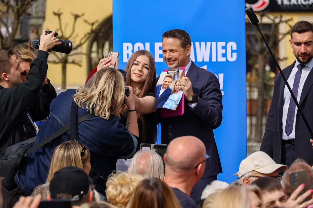 Wiec wyborczy Rafała Trzaskowskiego w Bolesławcu