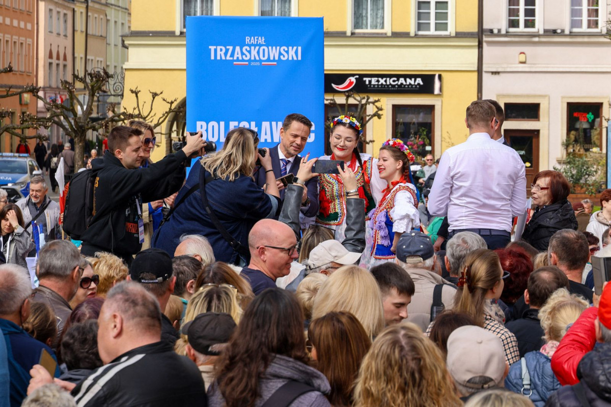 Wiec wyborczy Rafała Trzaskowskiego w Bolesławcu