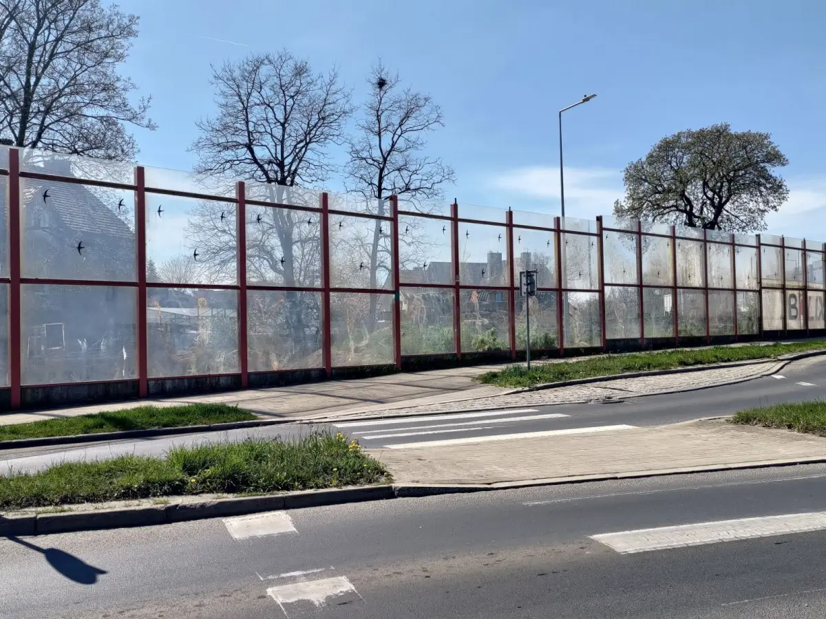Ekran na którym był antyukraiński napis