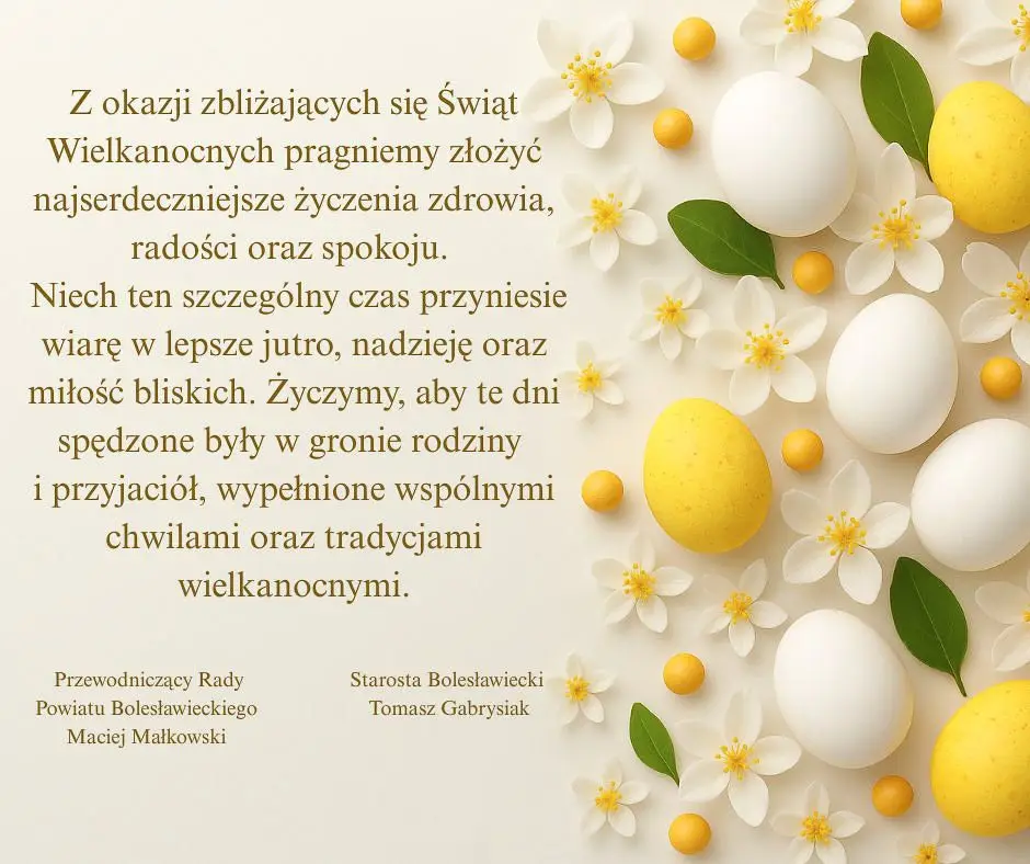 Życzenia od Powiatu Bolesławieckiego