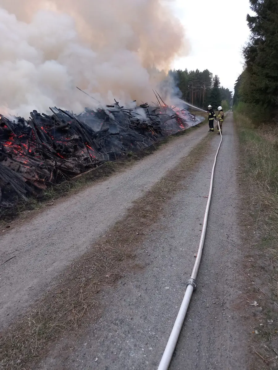 Pożar koło Zagajnika