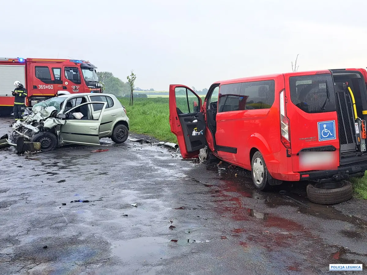 Wypadek między Legnickim Polem a Biskupicami