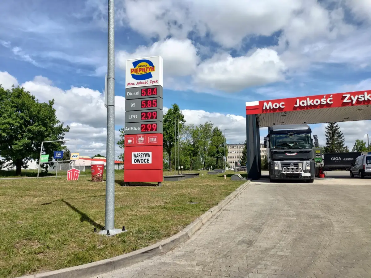 Ceny paliw na stacji Pieprzyk w Bolesławcu - 5 maja 2025 r. (po południu).