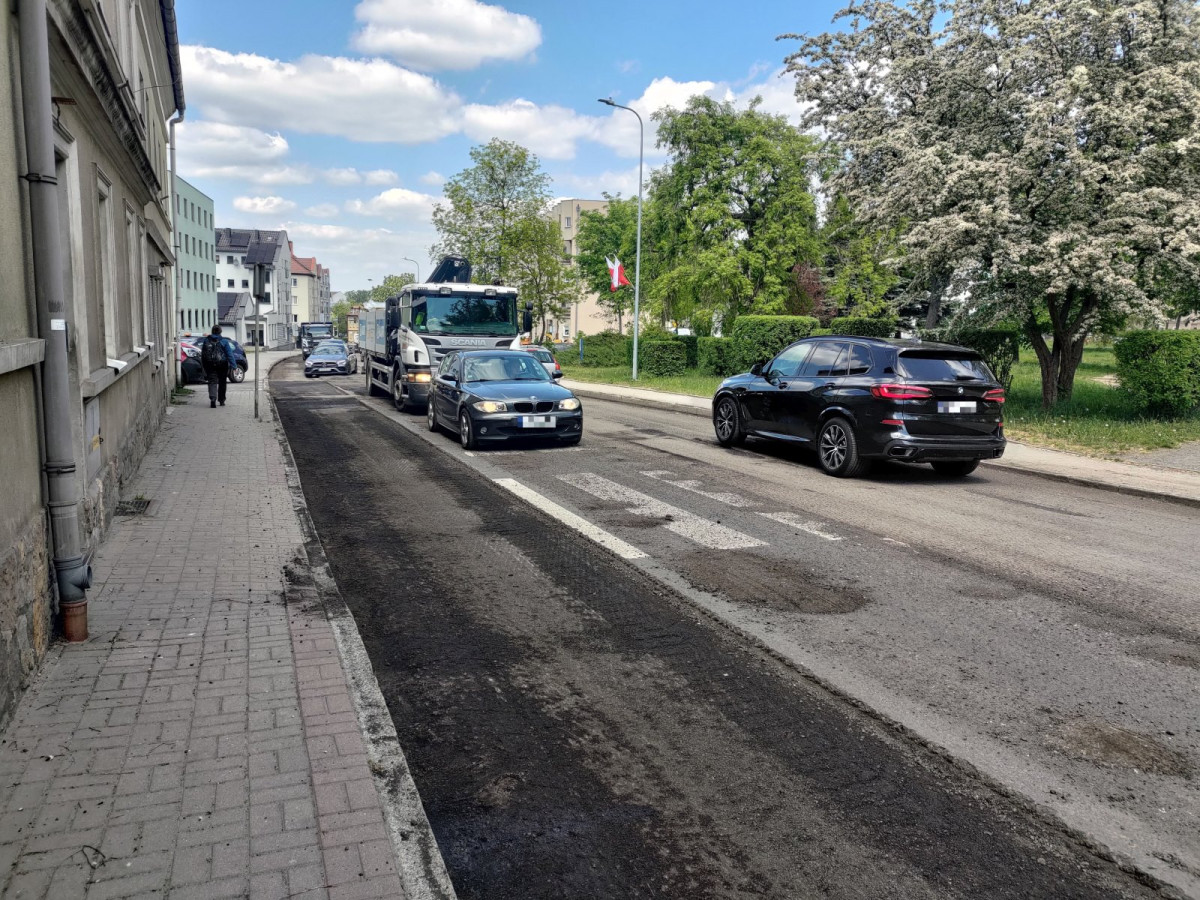 Duże utrudnienia dla kierowców na ulicach Bolesławca