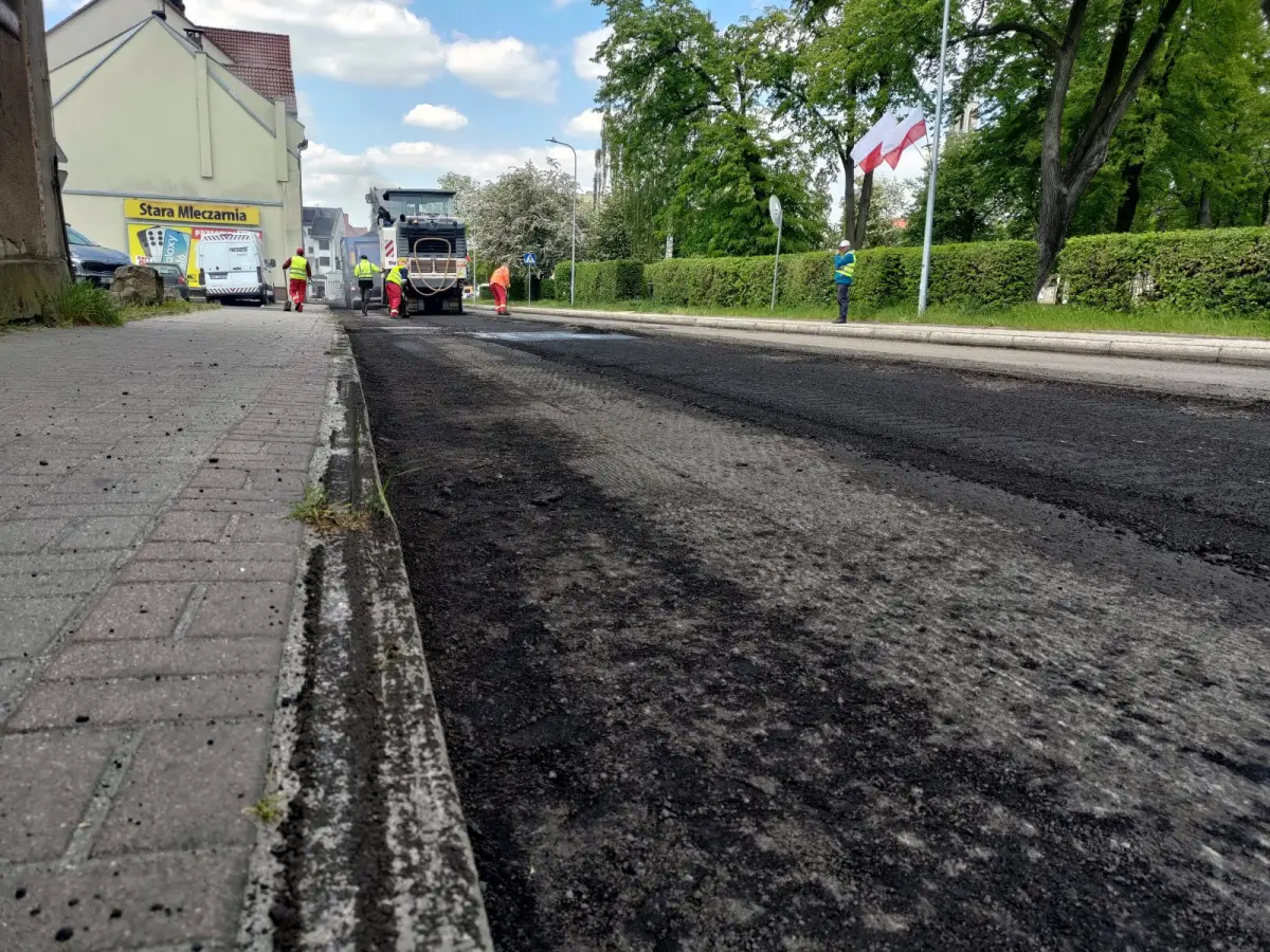 Duże utrudnienia dla kierowców na ulicach Bolesławca
