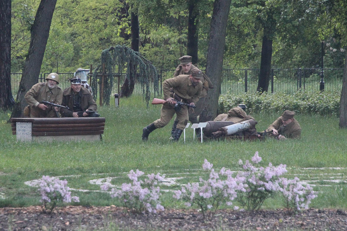 Inscenizacja walki Polaków z Niemcami z czasów II wojny światowej