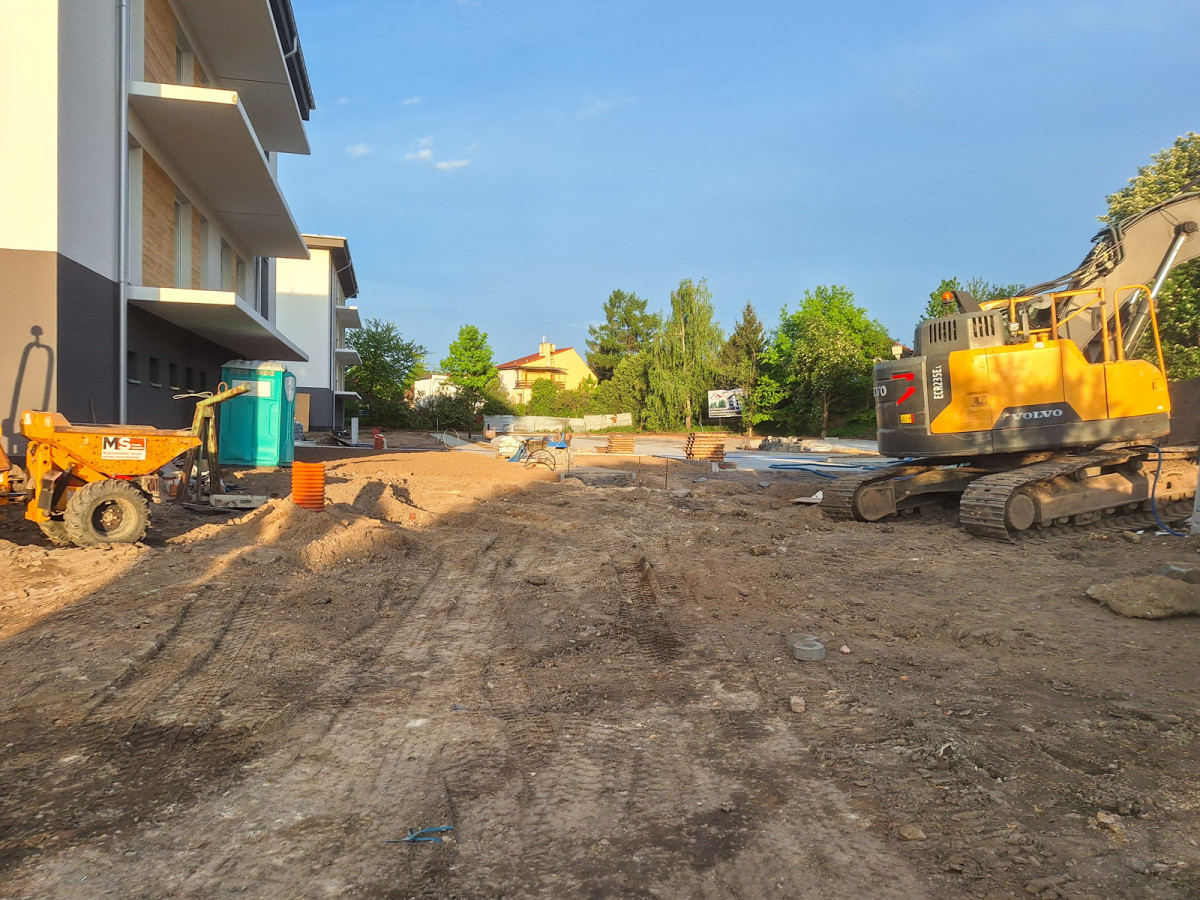 Budowa przy ulicy Zwycięstwa w Bolesławcu