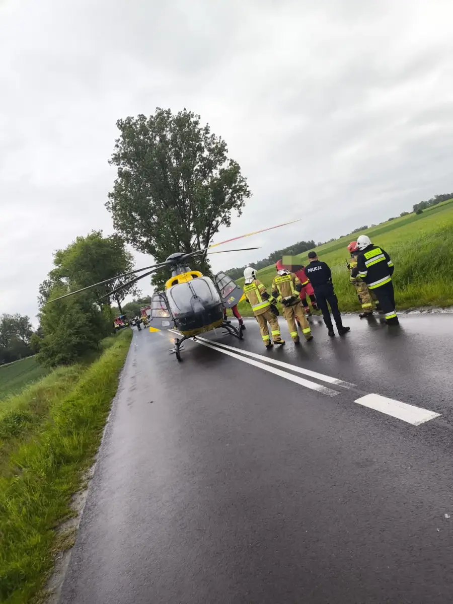 Wypadek koło Nowogrodźca