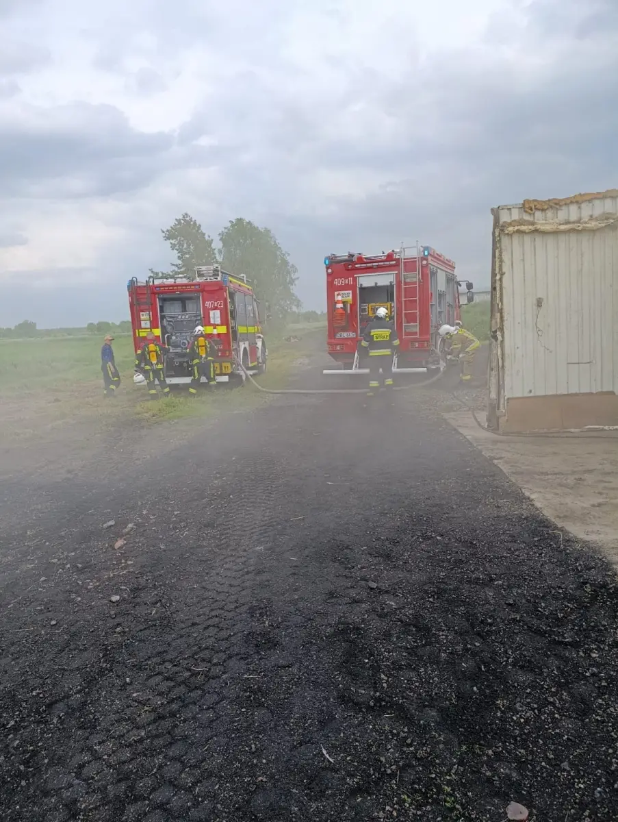 Pożar kurnika w Wierzbowej