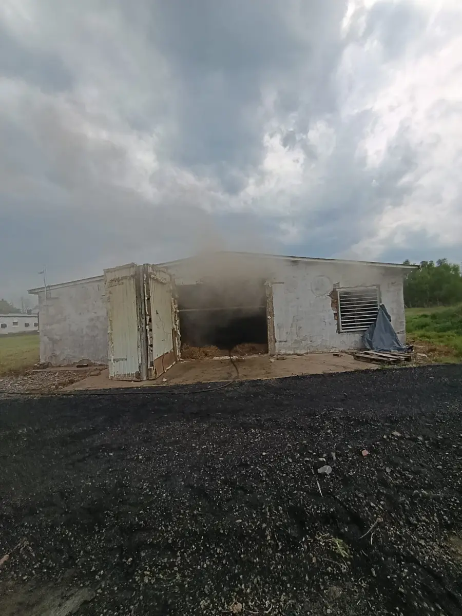 Pożar kurnika w Wierzbowej