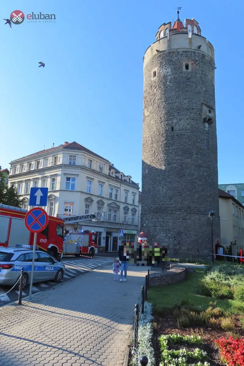 Interwencja służb przy wieży Brackiej