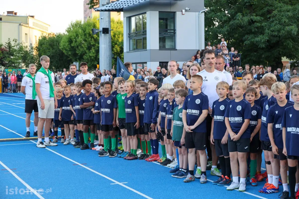 Uroczystość otwarcia stadionu w Bolesławcu