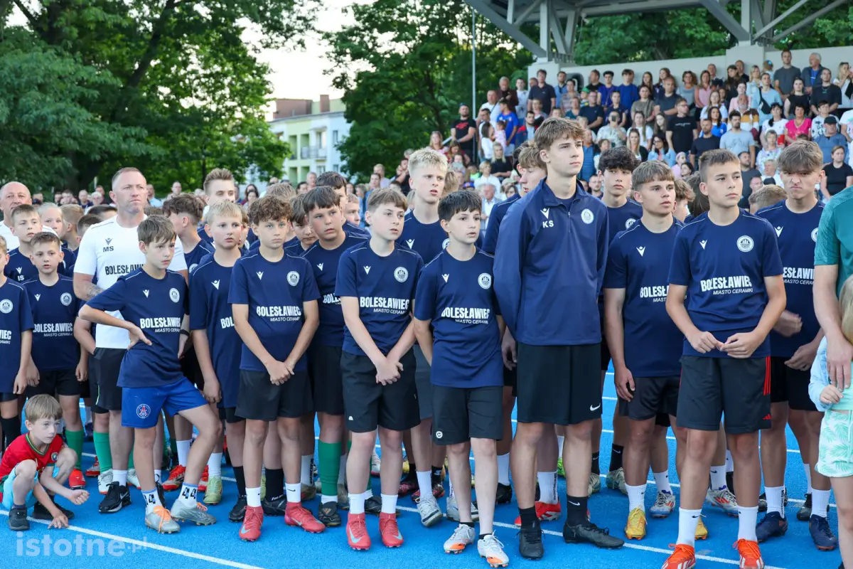 Uroczystość otwarcia stadionu w Bolesławcu
