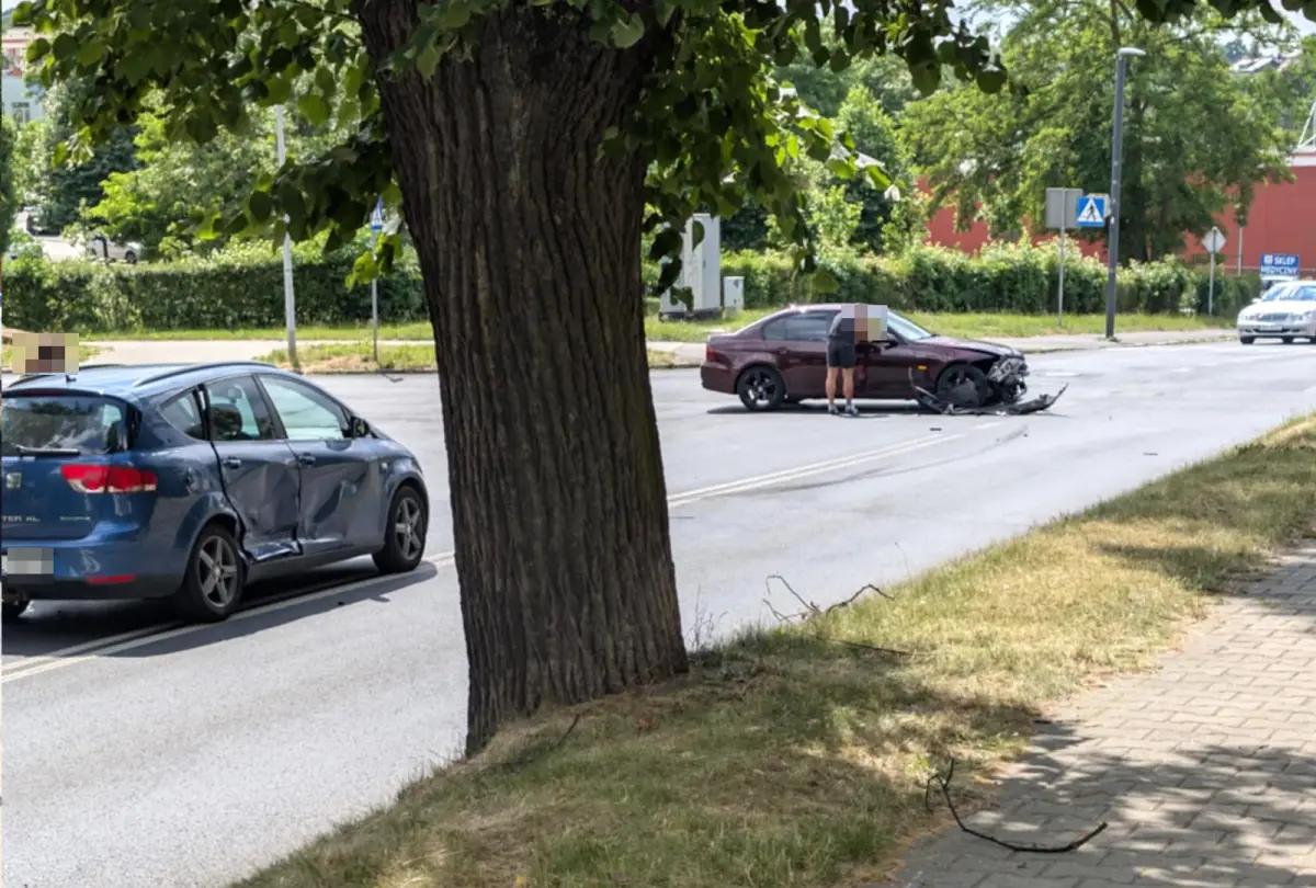 Zderzenie BMW z Seatem