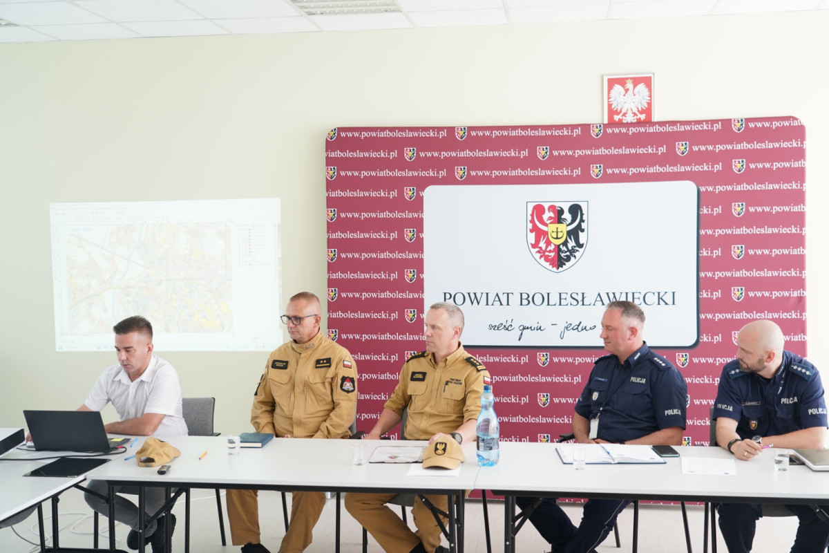 Posiedzenie Komisji Bezpieczeństwa i Porządku w Starostwie Powiatowym