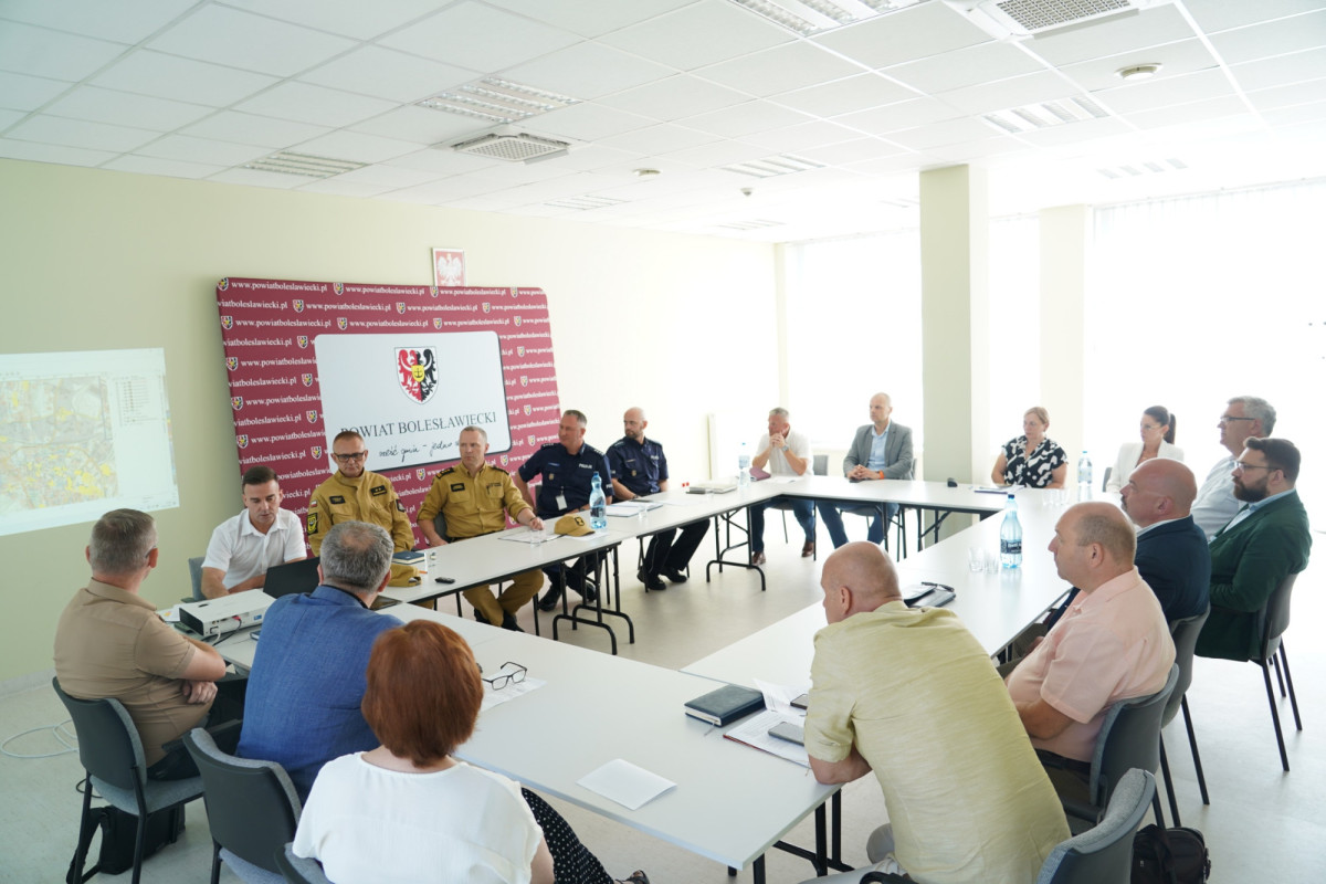 Posiedzenie Komisji Bezpieczeństwa i Porządku w Starostwie Powiatowym