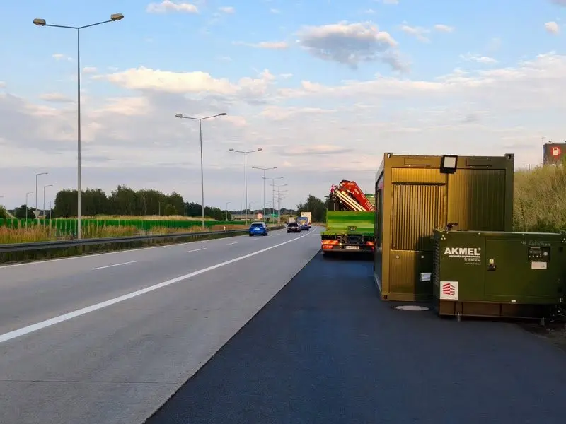Kontener - punkt kontrolny Straży Granicznej