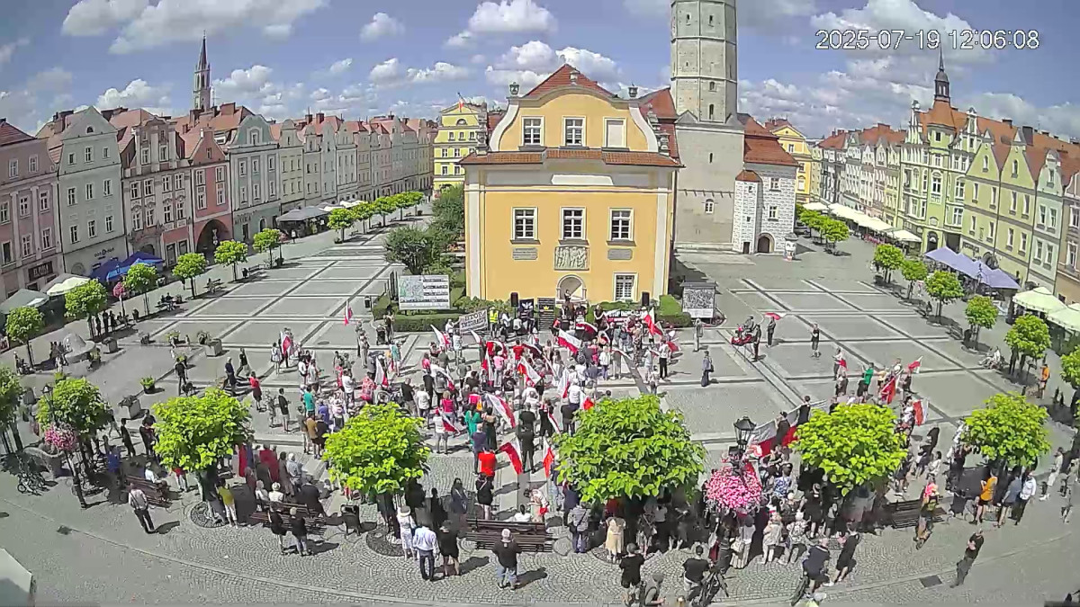 Zgromadzenie w bolesławieckim rynku w dniu 2025-07-19