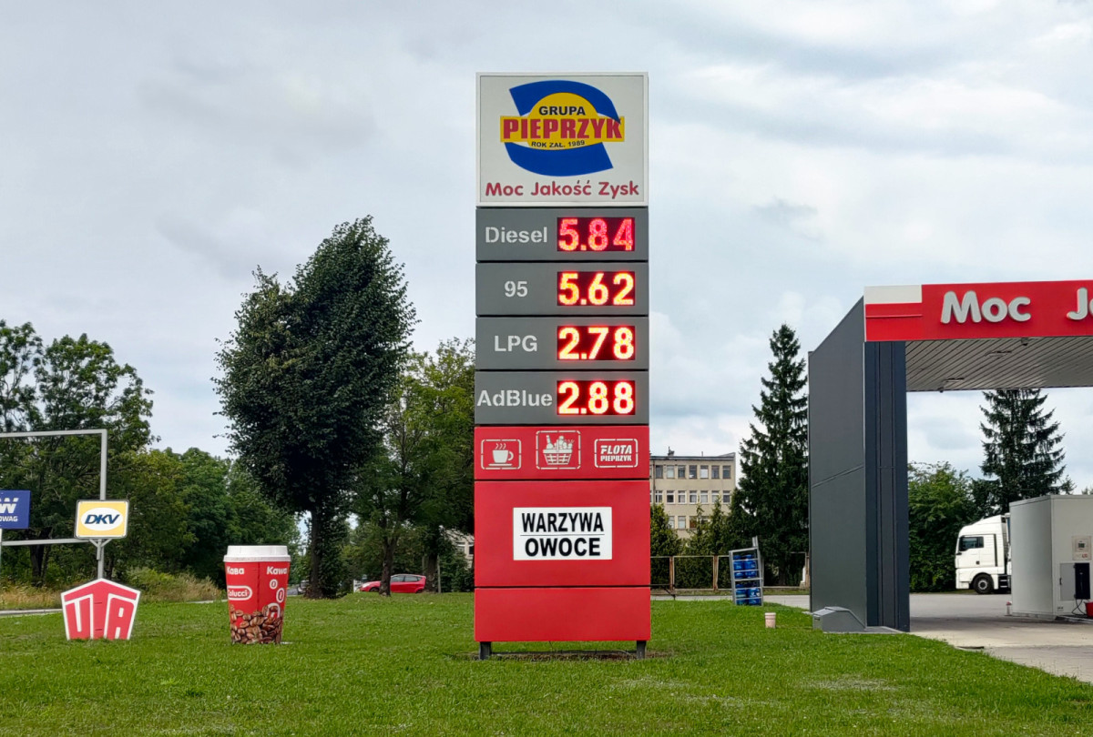 Ceny na stacji paliw Pieprzyk w Bolesławcu - 26 lipca 2025 r.