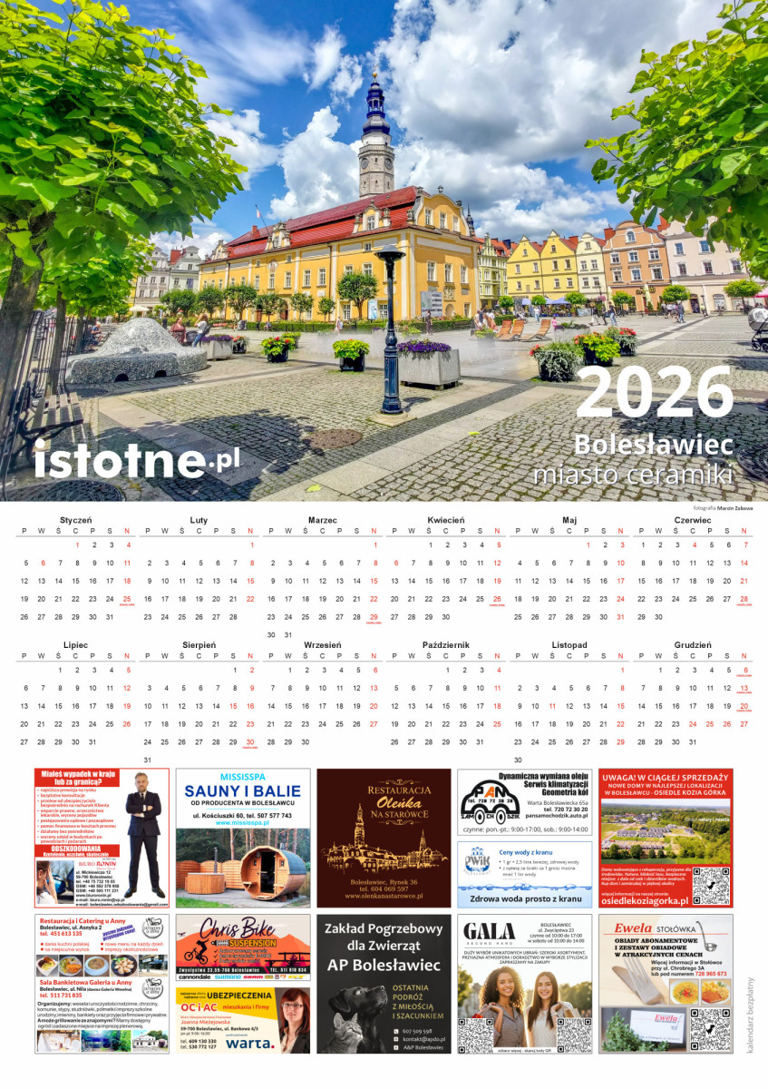 Kalendarz na Święto Ceramiki – rok 2026