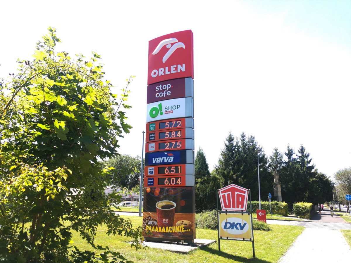 Ceny na stacji Orlen w Bolesławcu - 13.08.2025 r.