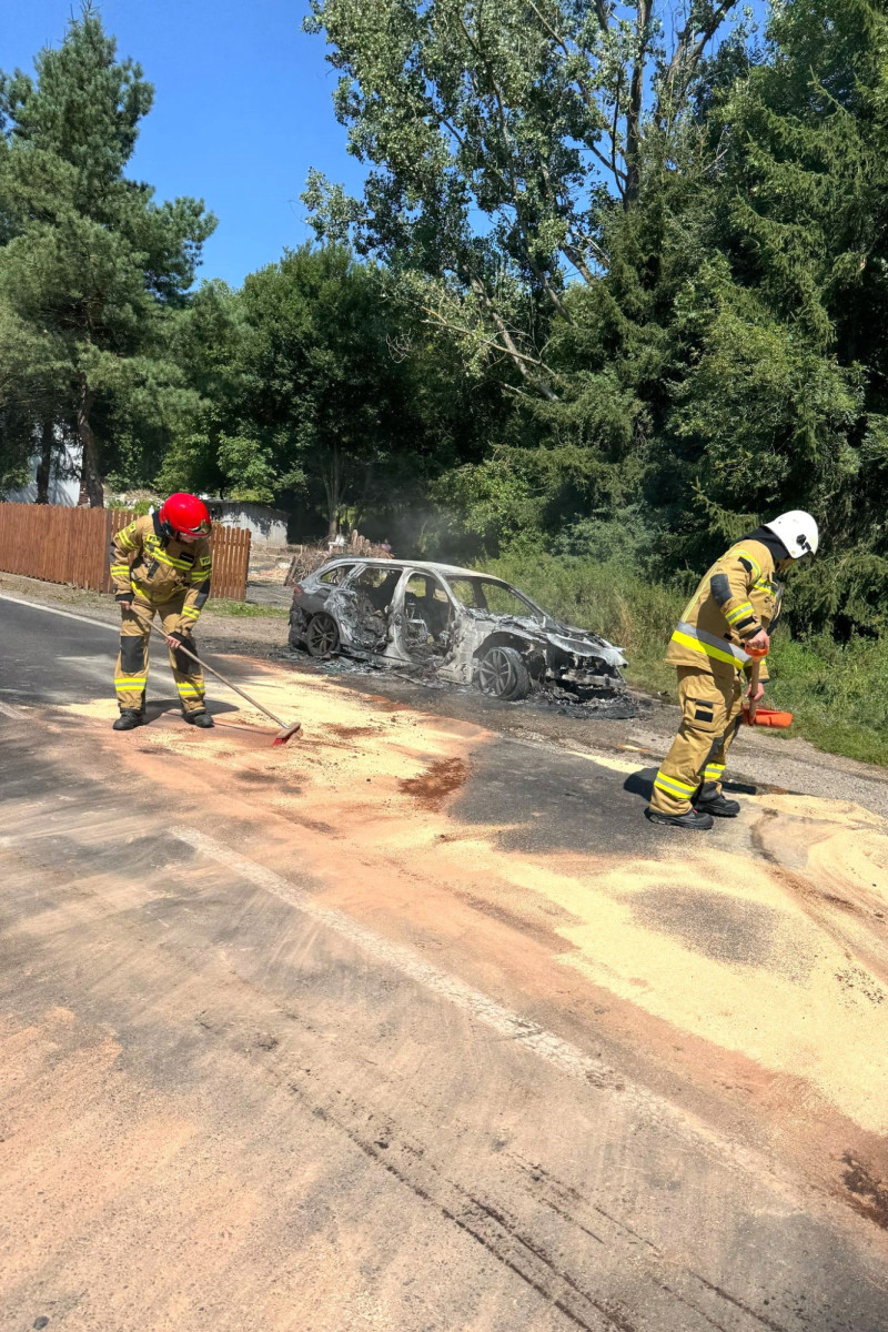 Pożar bmw