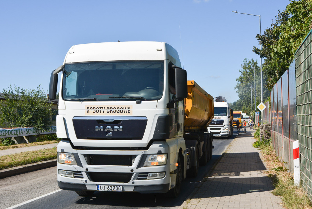 Korek na obwodnicy Bolesławca